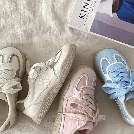Damen Sportliche Freizeitsneaker mit atmungsaktiven Einsätzen und stabiler Sohle EB