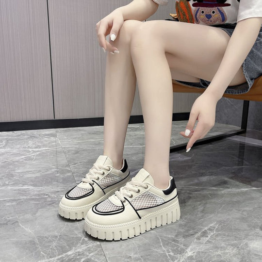 Damen Chunky Sneakers mit atmungsaktivem Netzdesign und rutschfester Sohle EB