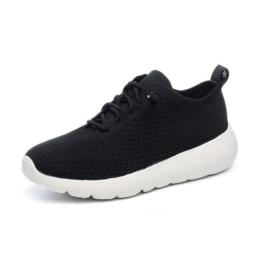 Unisex atmungsaktive Strick‑Slip-On Sneaker mit elastischem Schaft, Zuglasche und gedämpfter Leichtsohle EB