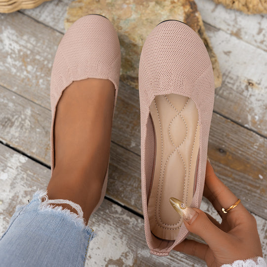Damen Atmungsaktive Ballerinas mit flexiblem Fußbett EB