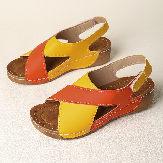Damen Komfortable und elegante Clogs mit Kreuzriemen EB