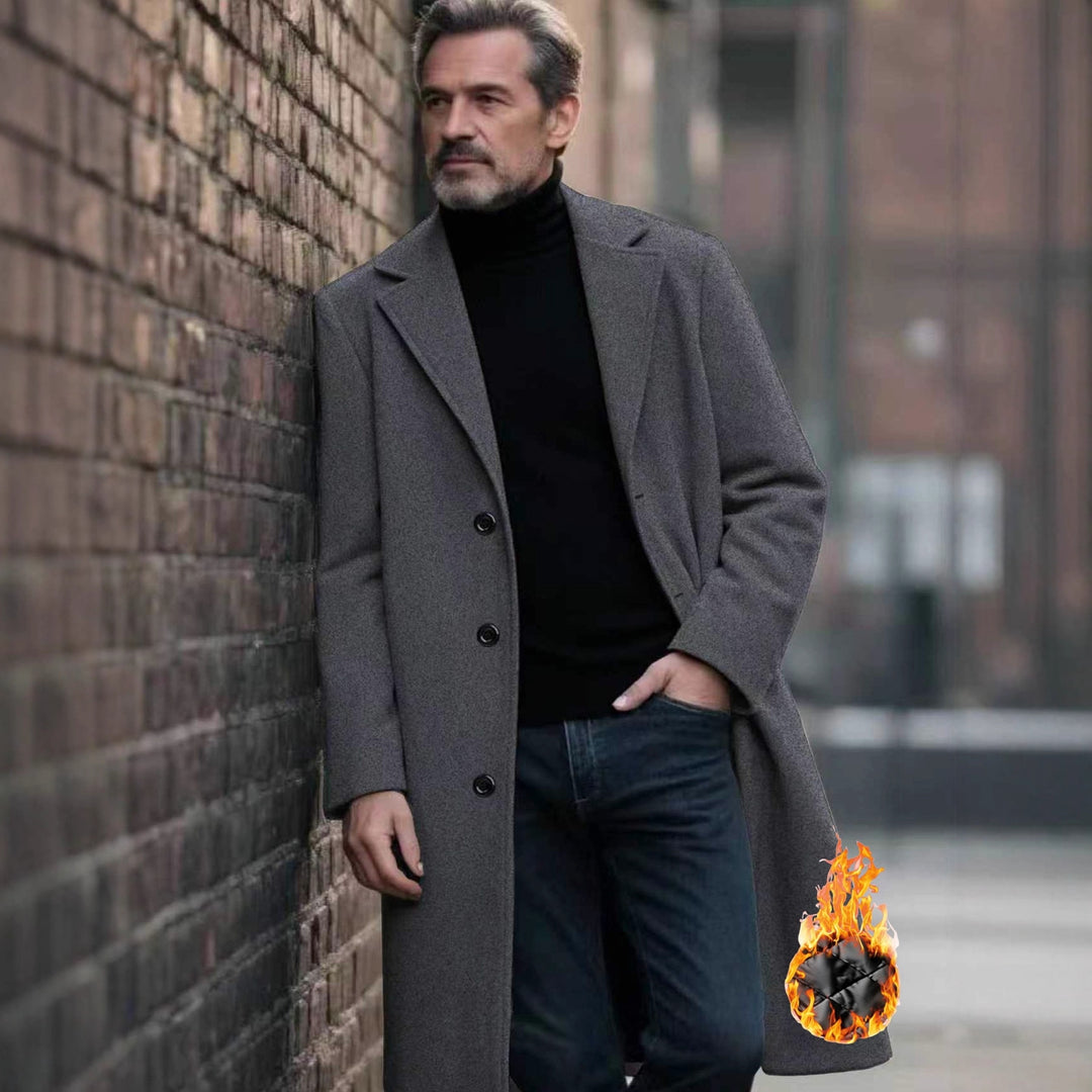 Herren eleganter Wollmantel EB