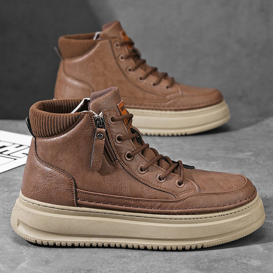 Damen High-Top Sneakers mit praktischem Reißverschluss und robustem Sohlenprofil EB