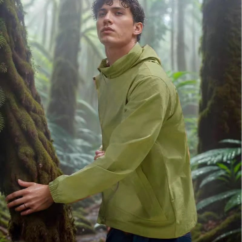 Herren wetterfeste Utility-Jacke mit verstellbarem Kapuzensystem EB