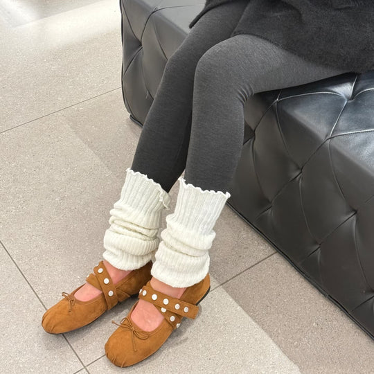 Damen Flache Ballerinas mit modischem Design und Verschluss EB