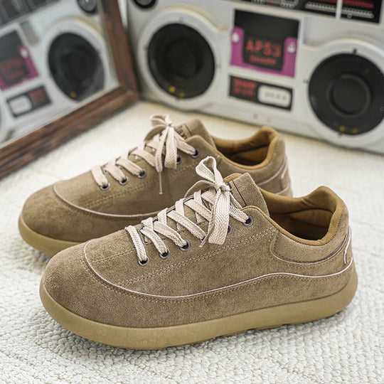 Damen Sportliche Sneaker mit hochwertigem Wildleder-Obermaterial und bequemer Laufsohle EB