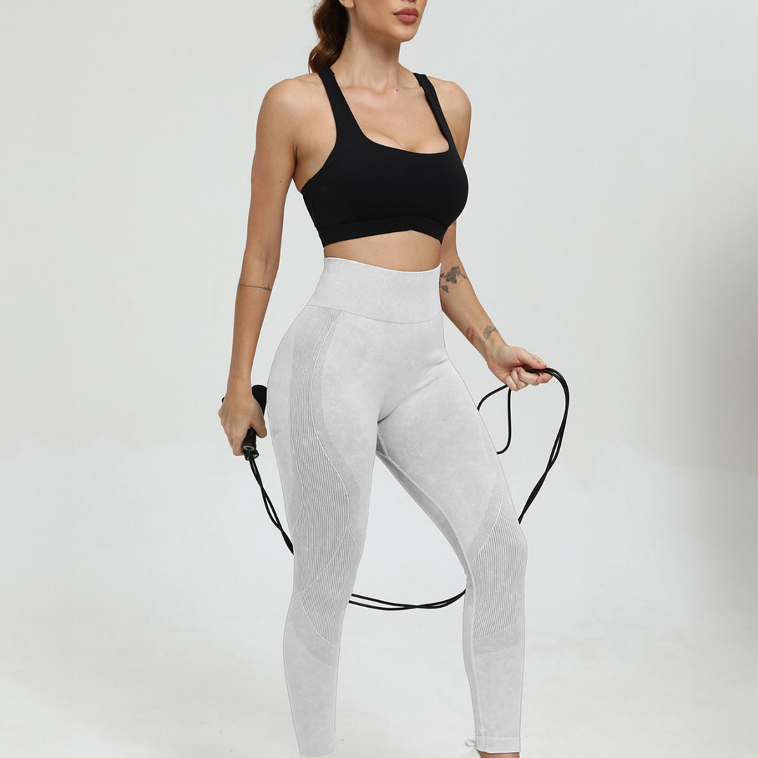 Damen Hochwertige Sportleggings mit hohem Bund EB