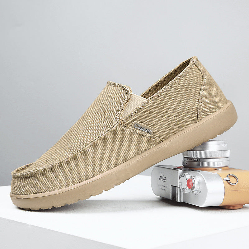Damen Bequeme Slip-On Schuhe aus atmungsaktivem Material EB