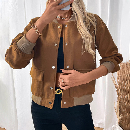 Damen Sportliche Collegejacke EB