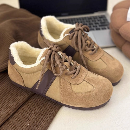 Damen Sneakers mit kuscheligem Innenfutter und rutschfester Sohle EB