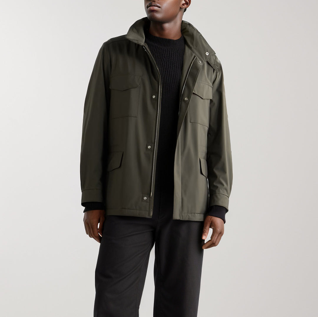 Herren funktionale Freizeitjacke im modernen Design mit praktischen Taschen EB
