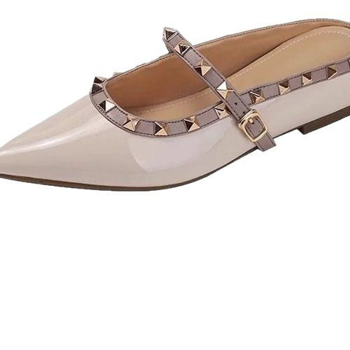 Damen elegante Slingback Ballerinas mit dekorativen Nieten EB