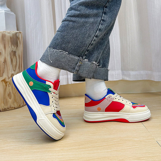 Damen Sportliche Sneakers mit farbenfrohem Design und atmungsaktivem Obermaterial EB
