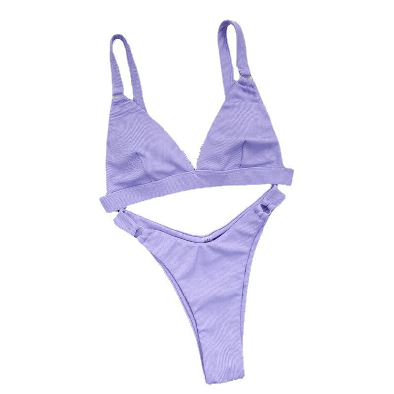 Damen Triangel-Bikini mit modischen Akzenten EB