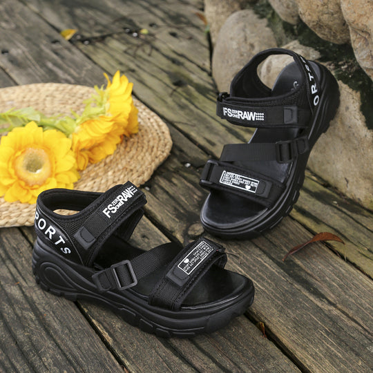 Damen Sportliche Sandalen mit verstellbaren Riemen und rutschfester Sohle EB