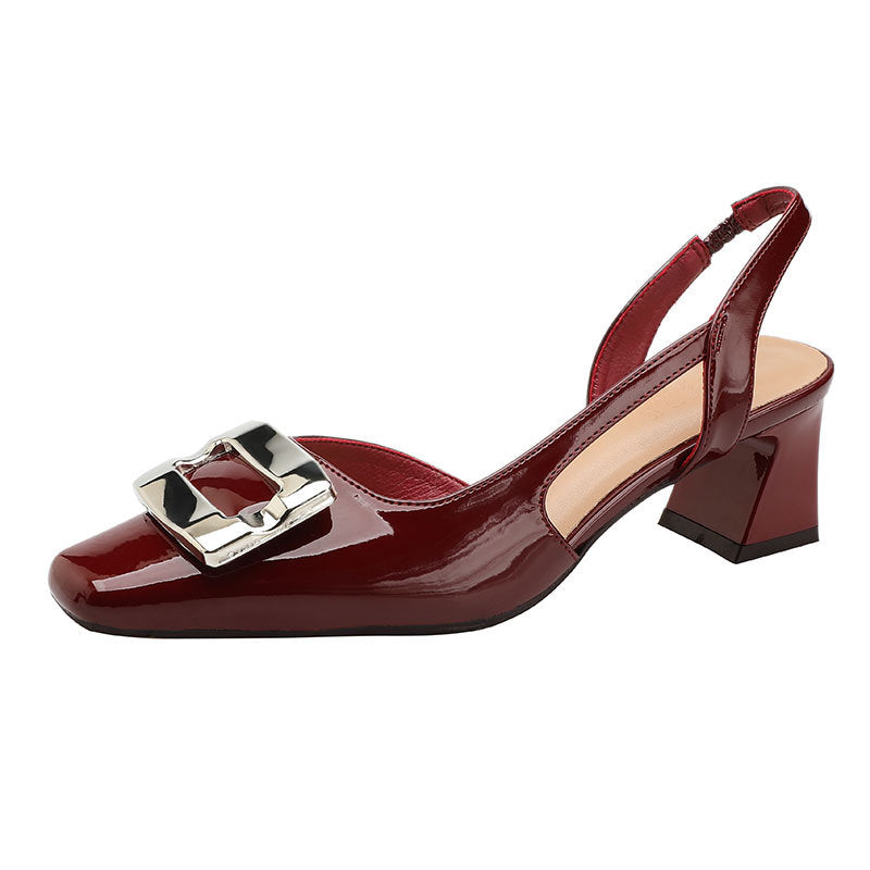 Damen Slingback-Pumps mit modischem Blockabsatz EB