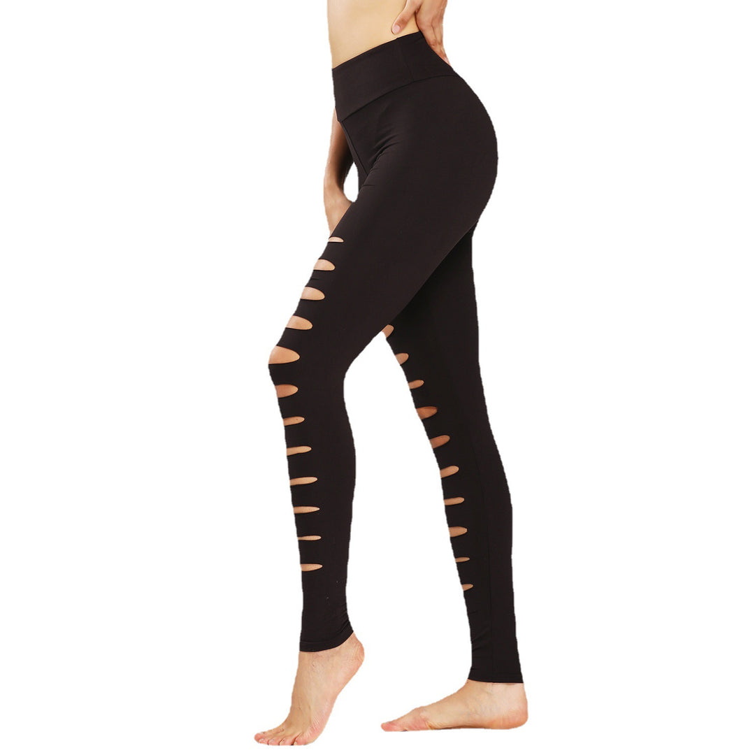 Damen Sportleggings mit aufregenden Cut-Outs und hohem Bund EB