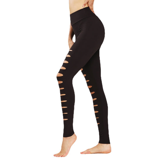 Damen Sportleggings mit aufregenden Cut-Outs und hohem Bund EB