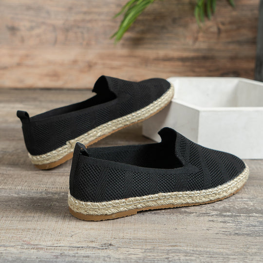 Damen flexible Espadrilles mit luftiger Gitterstruktur EB