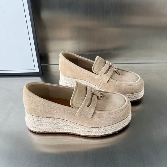 Damen Espadrilles mit modischer Plateausohle von EB