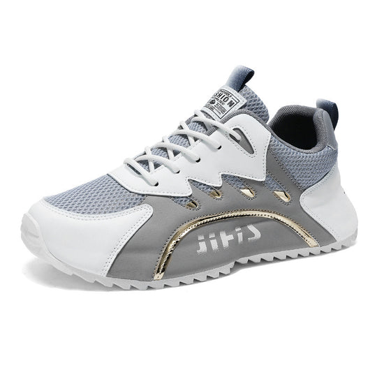 Damen Sportliche Sneakers mit atmungsaktiver Mesh-Oberfläche und gepolsterter Sohle EB