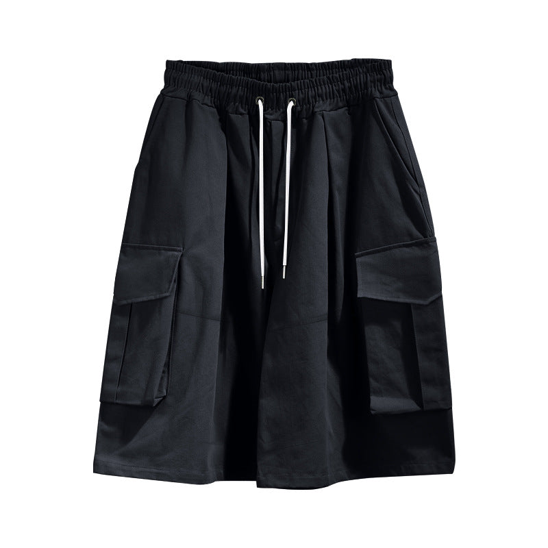 Damen nan Cargo-Midirock mit elastischem Tunnelzugbund und aufgesetzten Klappentaschen EB