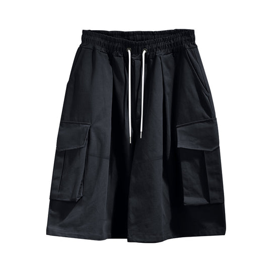 Damen nan Cargo-Midirock mit elastischem Tunnelzugbund und aufgesetzten Klappentaschen EB