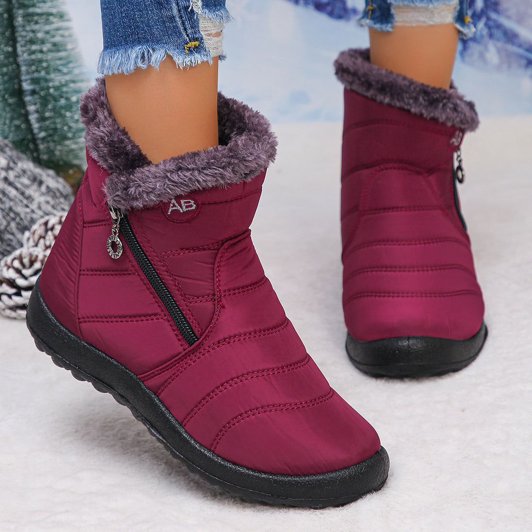 Damen Thermo-Winterstiefel mit kuscheligem Innenfutter und seitlichem Reißverschluss EB