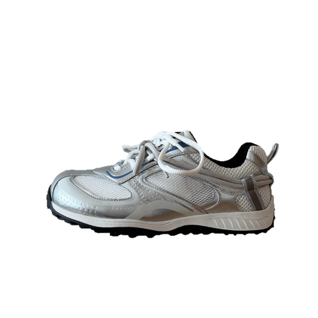 Damen Sportliche Lace-Up Sneaker mit atmungsaktiver Mesh-Oberfläche und dämpfender Sohle EB