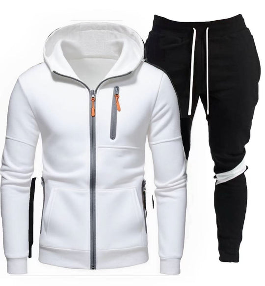 Herren sportliche Kapuzenjacke mit praktischem Reißverschluss und Jogginghose EB