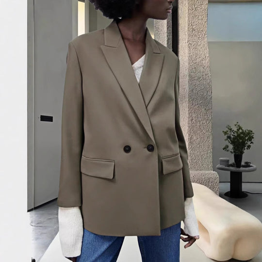 Damen Modischer und eleganter Oversized Blazer EB
