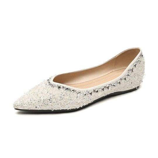 Damen Ballerinas mit glamourösem Strassdesign EB