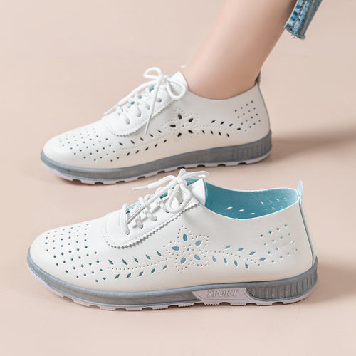 Damen Atmungsaktive Freizeitschuhe mit perforiertem Obermaterial und flexibler Sohle EB