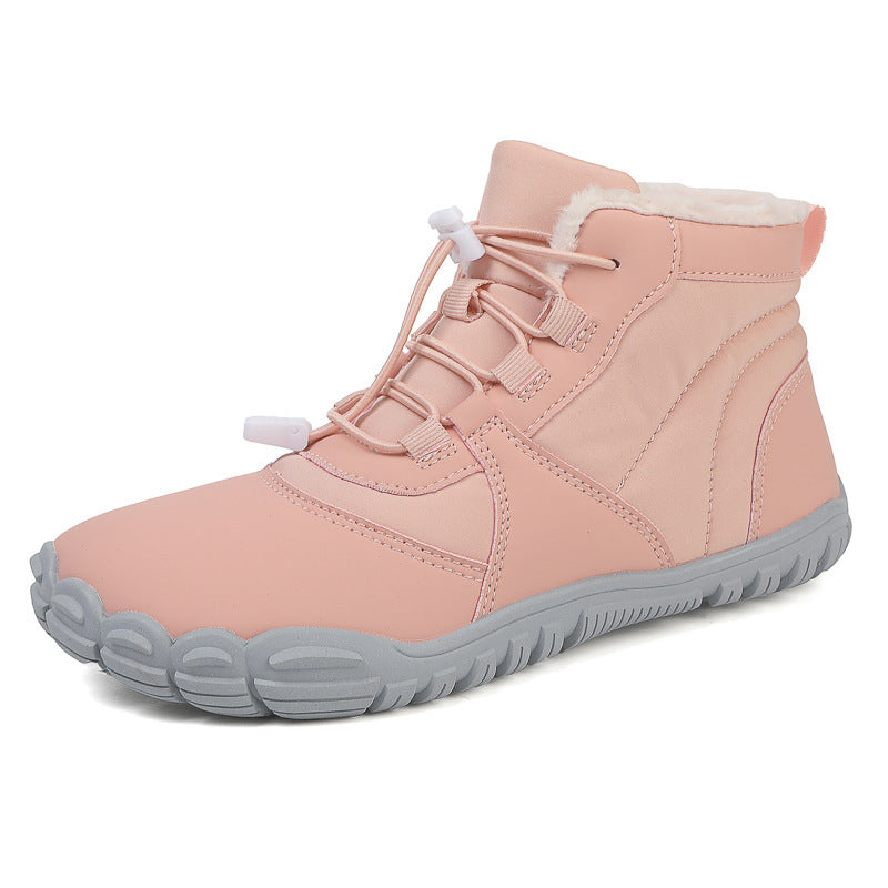 Damen isolierte Winterstiefel mit flexiblem Schnellschnürsystem und rutschfester Sohle EB