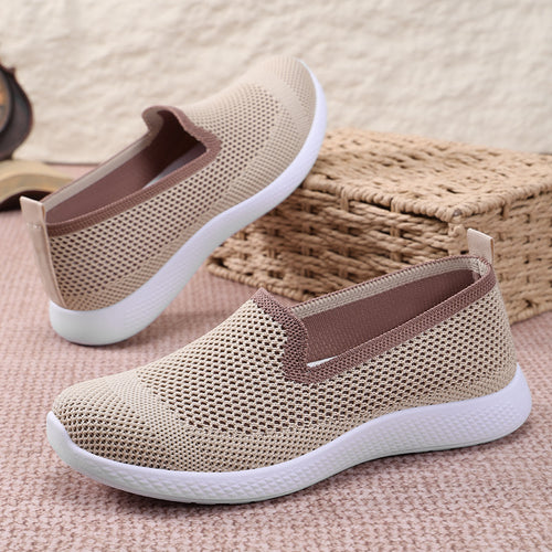 Damen Atmungsaktive Slip-On Sneakers mit ergonomischer Sohle EB