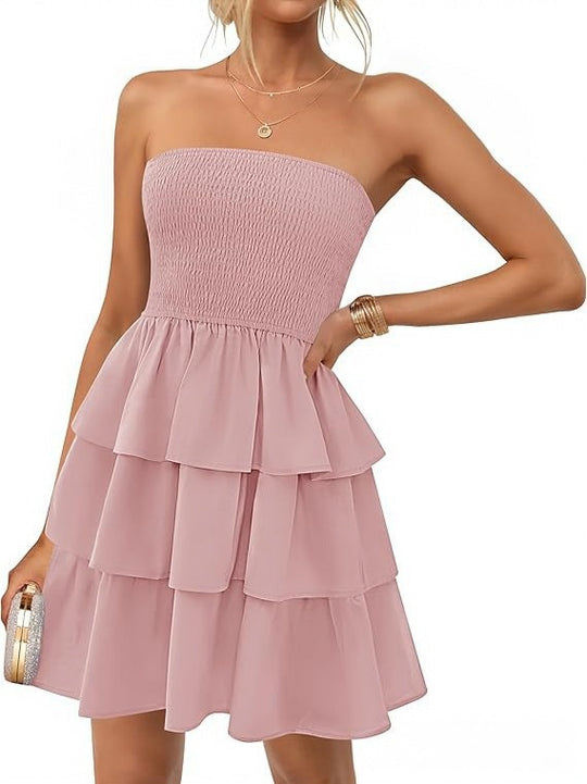 Damen Volantkleid mit hautfreundlichem Material EB