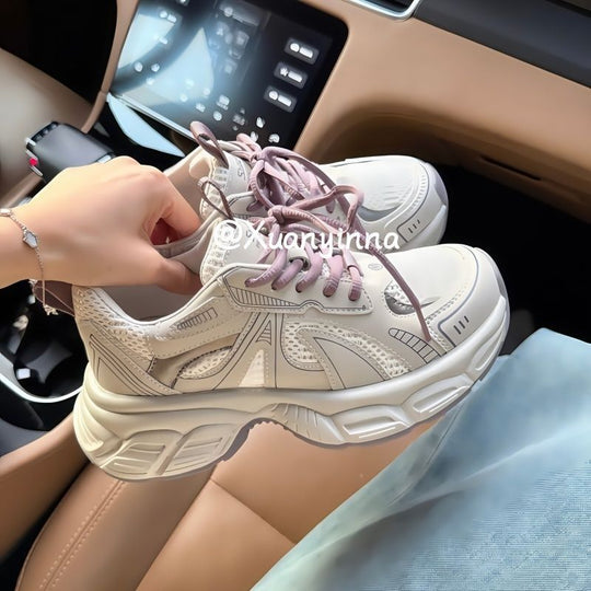 Damen Sportliche Laufschuhe mit atmungsaktiver Oberfläche und dämpfender Sohle EB