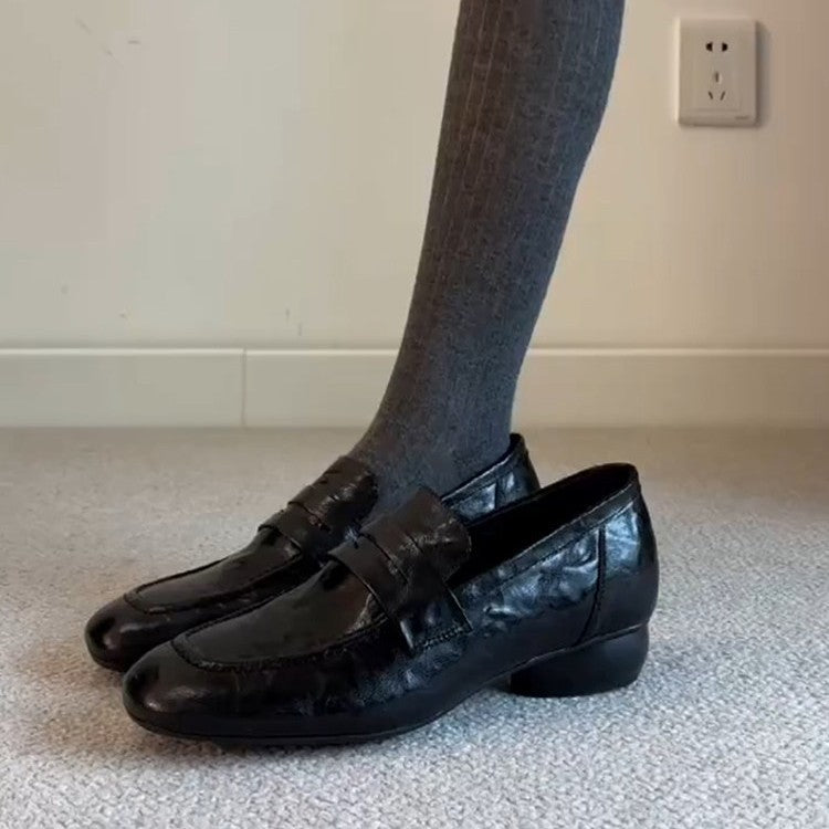 Damen Mokassins mit elegantem Riemen und bequemer Sohle EB