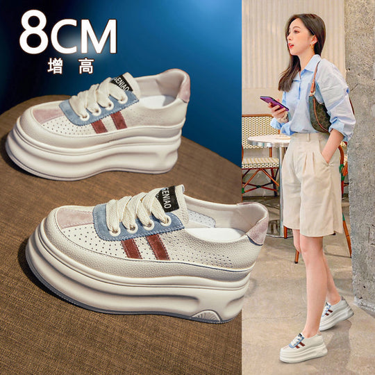 Damen Sneakers mit extra dicker Sohle EB