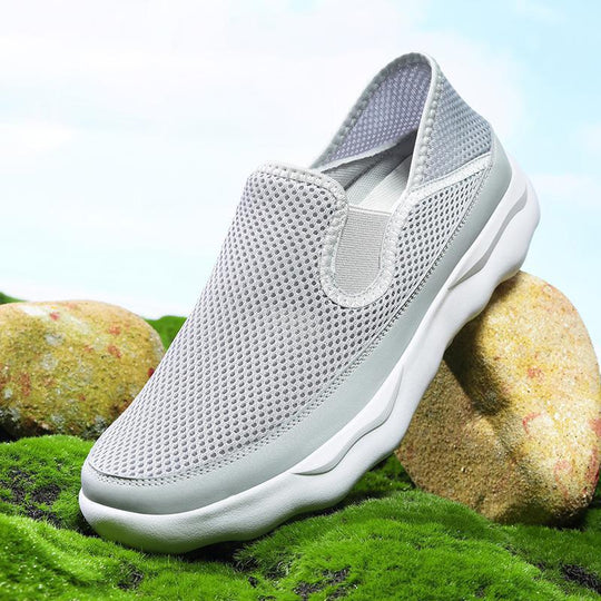 Damen Atmungsaktive Slip-On Freizeitschuhe mit flexiblem Obermaterial EB