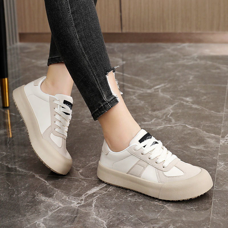 Damen modische Sneaker mit hochwertigem Wildleder und atmungsaktivem Mesh-Obermaterial EB