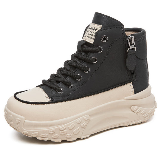 Damen High-Top Sneakers mit wasserabweisender Oberfläche und rutschfester Sohle EB