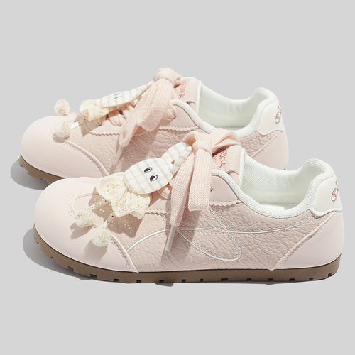 Damen Sneakers mit verspielt kreativem Hasenmotiv und bequemer Sohle EB