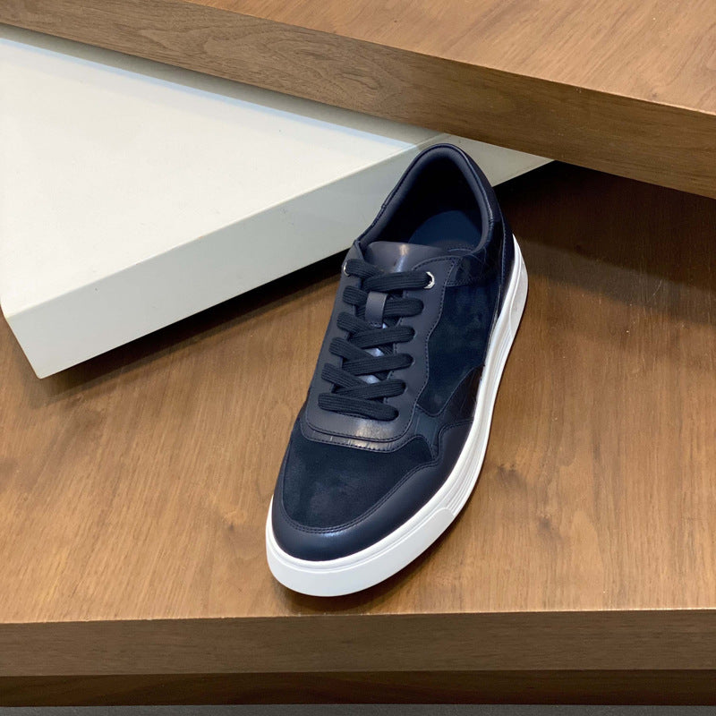 Damen hochwertige Sneaker mit eleganter Wildleder- und Lederkombination EB