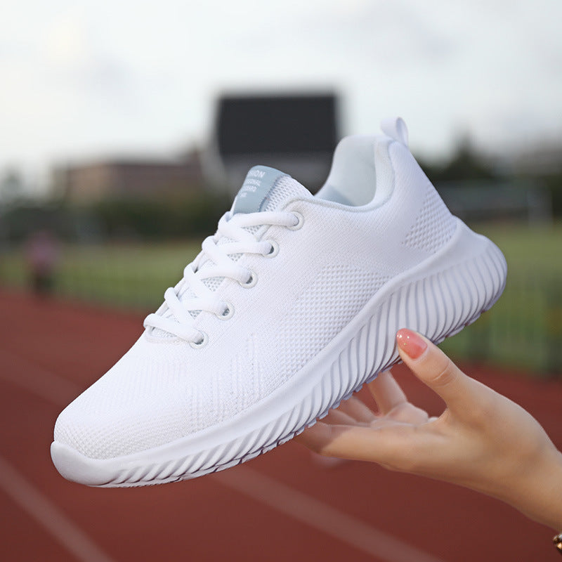 Damen Atmungsaktive Freizeitsneaker mit flexiblem Mesh-Obermaterial und rutschfester Sohle EB