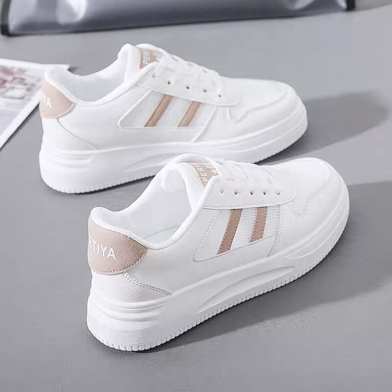 Damen Plattform Sneakers mit atmungsaktivem Obermaterial und rutschfester Sohle EB