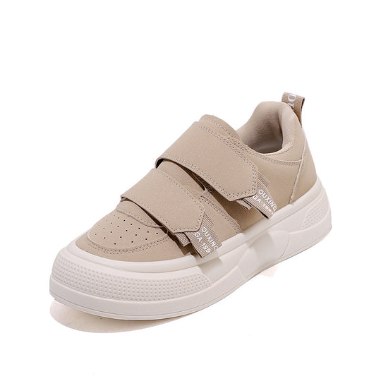 Damen Sneakers mit praktischem Klettverschluss und modischer Plattform EB