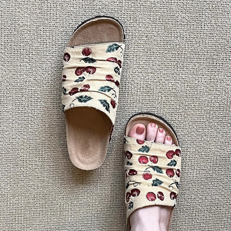 Damen modische Clogs mit floralem Design und rutschfester Sohle EB