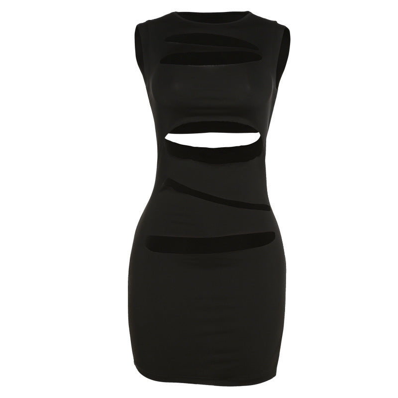 Damen figurbetontes Cut-Out Kleid EB