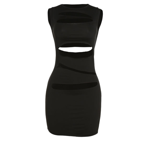 Damen figurbetontes Cut-Out Kleid EB